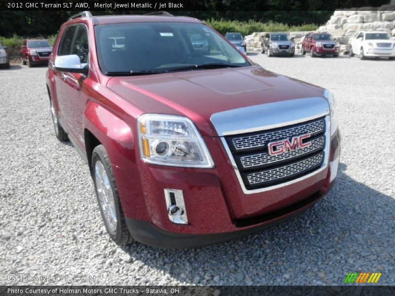 Merlot Jewel Metallic / Jet Black 2012 GMC Terrain SLT AWD