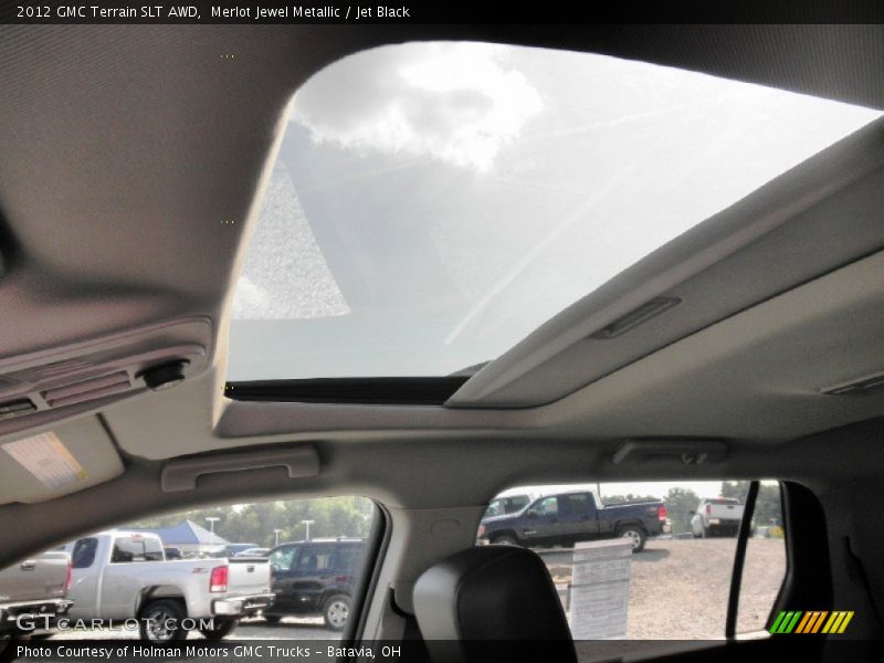 Merlot Jewel Metallic / Jet Black 2012 GMC Terrain SLT AWD