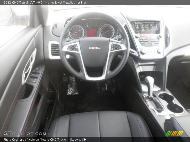 Merlot Jewel Metallic / Jet Black 2012 GMC Terrain SLT AWD
