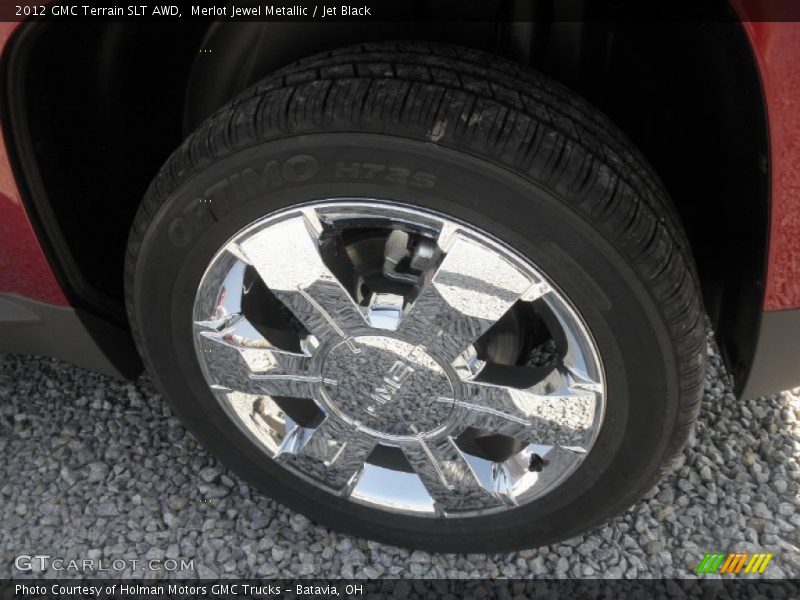 Merlot Jewel Metallic / Jet Black 2012 GMC Terrain SLT AWD