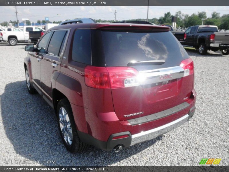 Merlot Jewel Metallic / Jet Black 2012 GMC Terrain SLT AWD