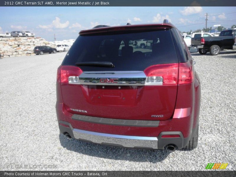 Merlot Jewel Metallic / Jet Black 2012 GMC Terrain SLT AWD