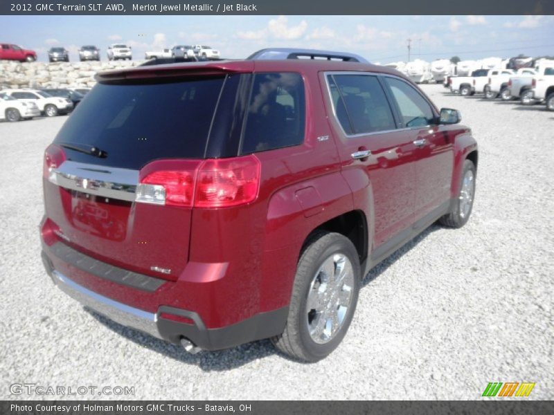 Merlot Jewel Metallic / Jet Black 2012 GMC Terrain SLT AWD