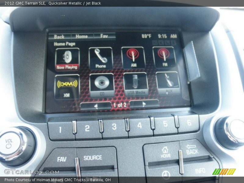 Quicksilver Metallic / Jet Black 2012 GMC Terrain SLE