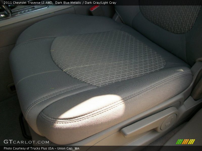 Dark Blue Metallic / Dark Gray/Light Gray 2011 Chevrolet Traverse LS AWD
