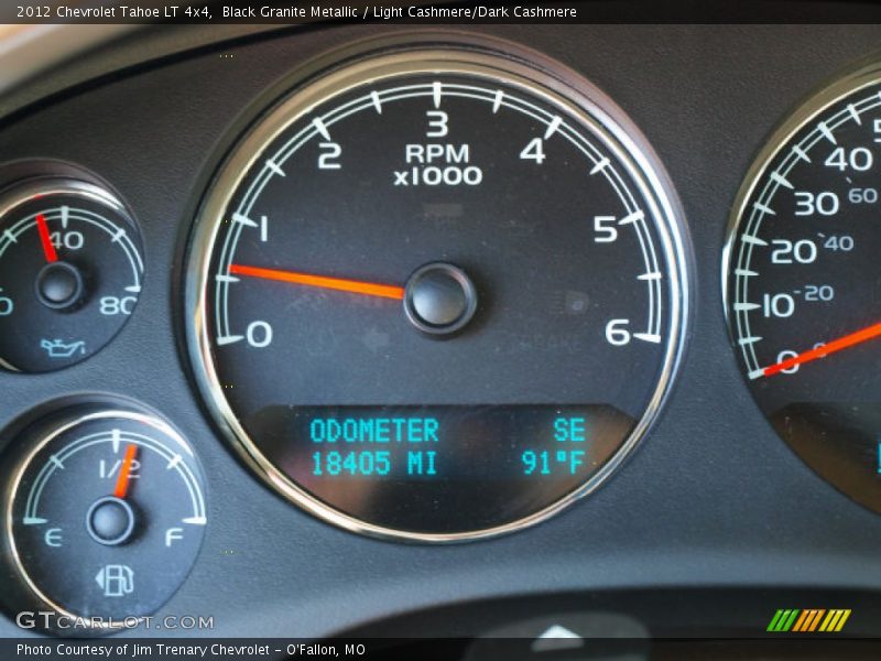 Black Granite Metallic / Light Cashmere/Dark Cashmere 2012 Chevrolet Tahoe LT 4x4