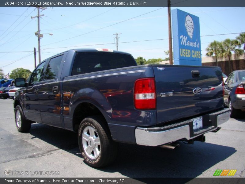 Medium Wedgewood Blue Metallic / Dark Flint 2004 Ford F150 XLT SuperCrew