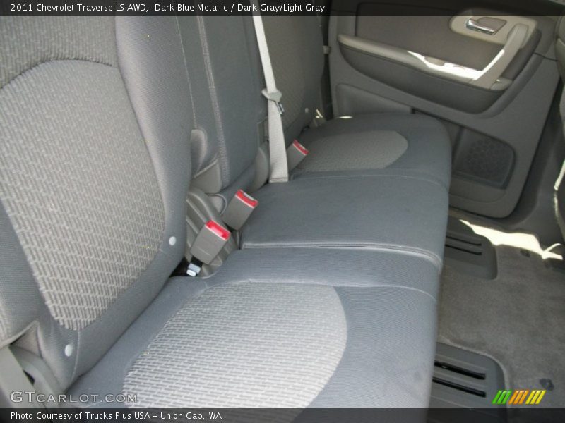 Dark Blue Metallic / Dark Gray/Light Gray 2011 Chevrolet Traverse LS AWD