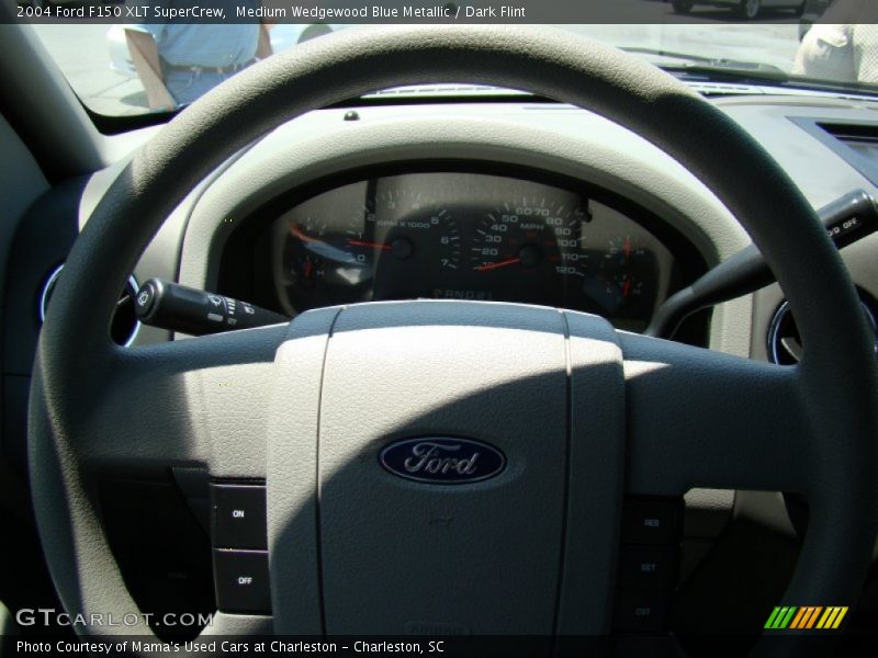 Medium Wedgewood Blue Metallic / Dark Flint 2004 Ford F150 XLT SuperCrew