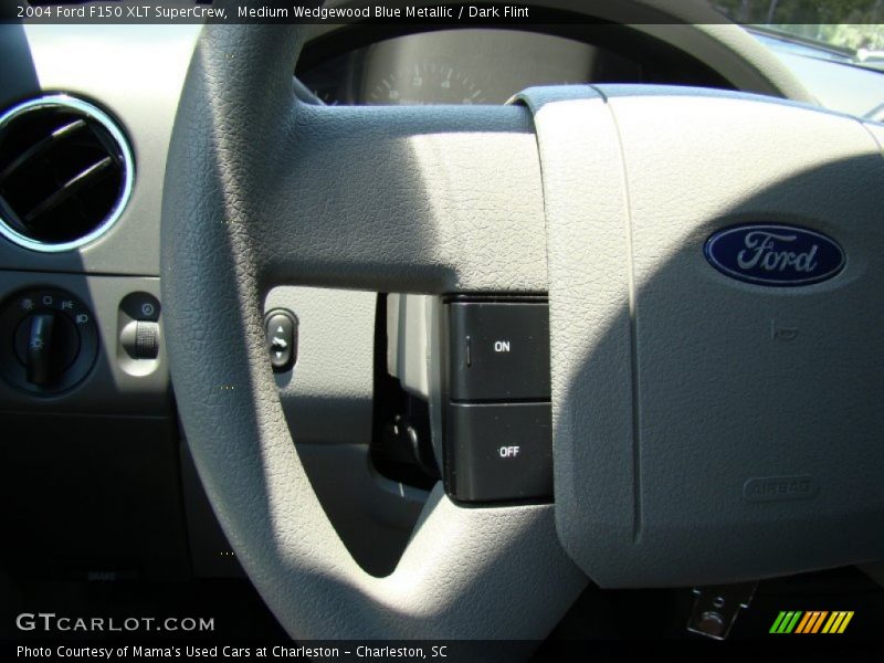 Medium Wedgewood Blue Metallic / Dark Flint 2004 Ford F150 XLT SuperCrew