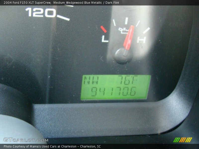Medium Wedgewood Blue Metallic / Dark Flint 2004 Ford F150 XLT SuperCrew