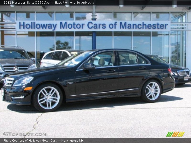 Black / Almond Beige/Mocha 2012 Mercedes-Benz C 250 Sport