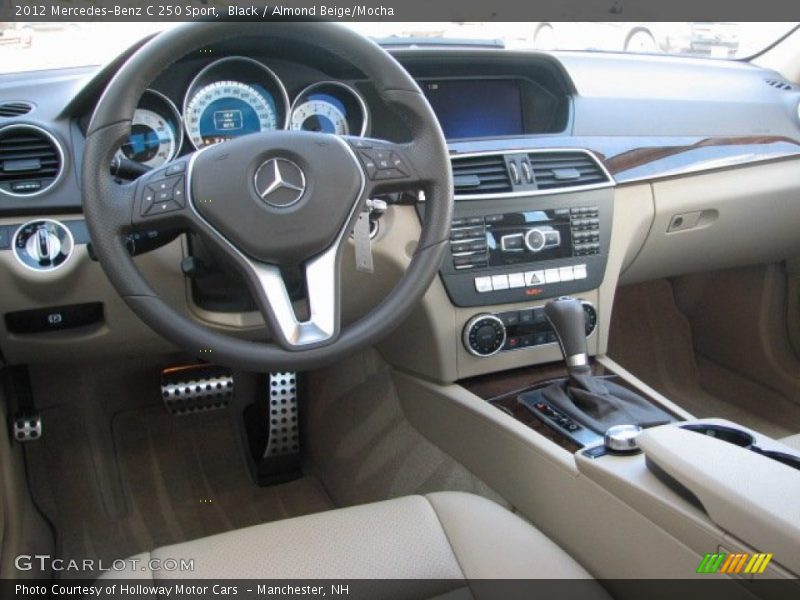 Black / Almond Beige/Mocha 2012 Mercedes-Benz C 250 Sport