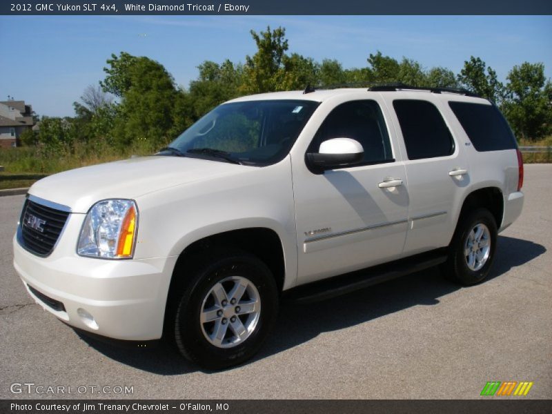 White Diamond Tricoat / Ebony 2012 GMC Yukon SLT 4x4