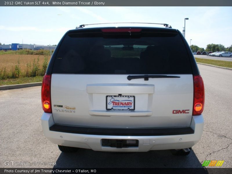 White Diamond Tricoat / Ebony 2012 GMC Yukon SLT 4x4