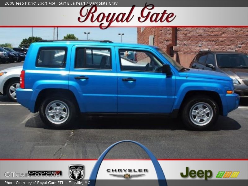 Surf Blue Pearl / Dark Slate Gray 2008 Jeep Patriot Sport 4x4