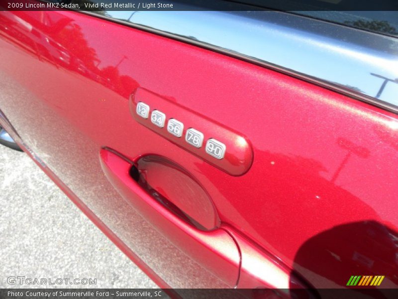 Vivid Red Metallic / Light Stone 2009 Lincoln MKZ Sedan