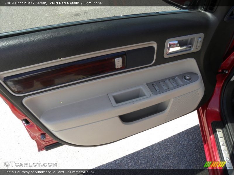 Vivid Red Metallic / Light Stone 2009 Lincoln MKZ Sedan