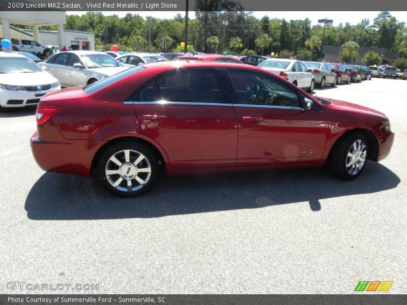 Vivid Red Metallic / Light Stone 2009 Lincoln MKZ Sedan