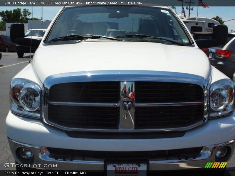Bright White / Medium Slate Gray 2008 Dodge Ram 2500 SLT Regular Cab 4x4