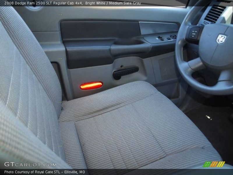 Bright White / Medium Slate Gray 2008 Dodge Ram 2500 SLT Regular Cab 4x4