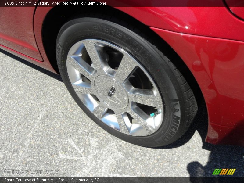 Vivid Red Metallic / Light Stone 2009 Lincoln MKZ Sedan