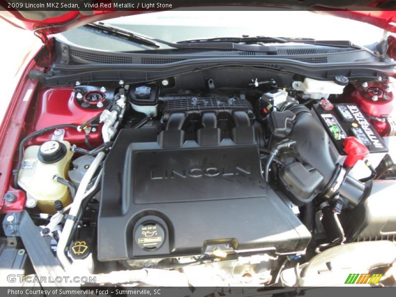 Vivid Red Metallic / Light Stone 2009 Lincoln MKZ Sedan