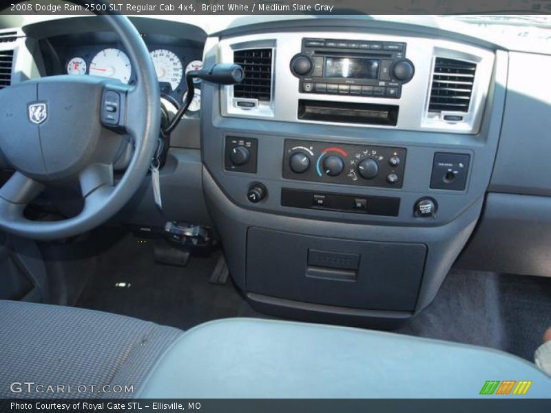 Bright White / Medium Slate Gray 2008 Dodge Ram 2500 SLT Regular Cab 4x4