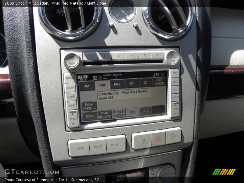Vivid Red Metallic / Light Stone 2009 Lincoln MKZ Sedan