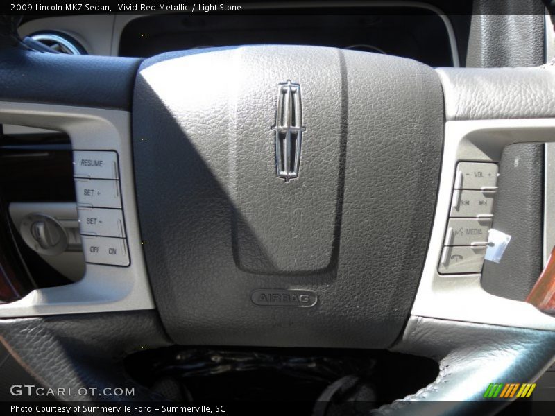 Vivid Red Metallic / Light Stone 2009 Lincoln MKZ Sedan