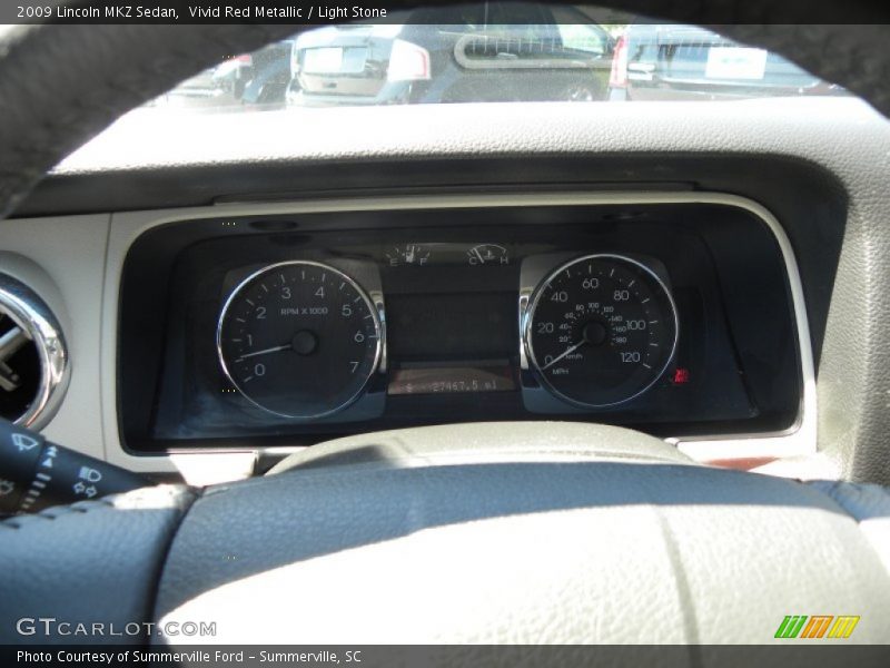 Vivid Red Metallic / Light Stone 2009 Lincoln MKZ Sedan
