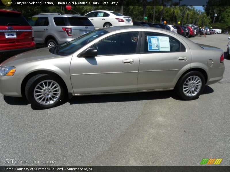 Linen Gold Metallic / Dark Slate Gray 2005 Chrysler Sebring Sedan