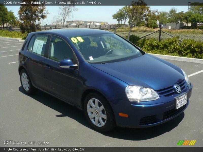 Shadow Blue Metallic / Art Grey 2008 Volkswagen Rabbit 4 Door