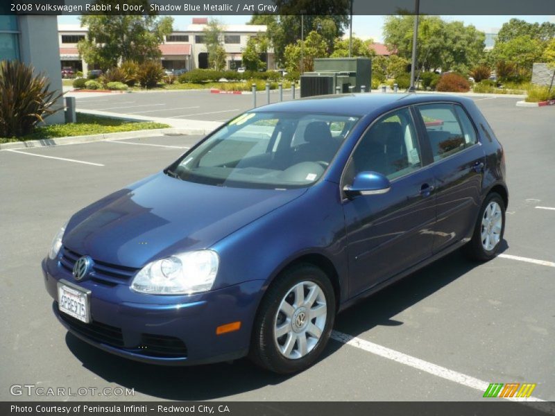 Shadow Blue Metallic / Art Grey 2008 Volkswagen Rabbit 4 Door
