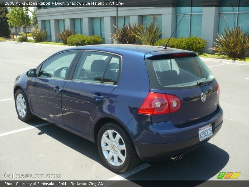 Shadow Blue Metallic / Art Grey 2008 Volkswagen Rabbit 4 Door