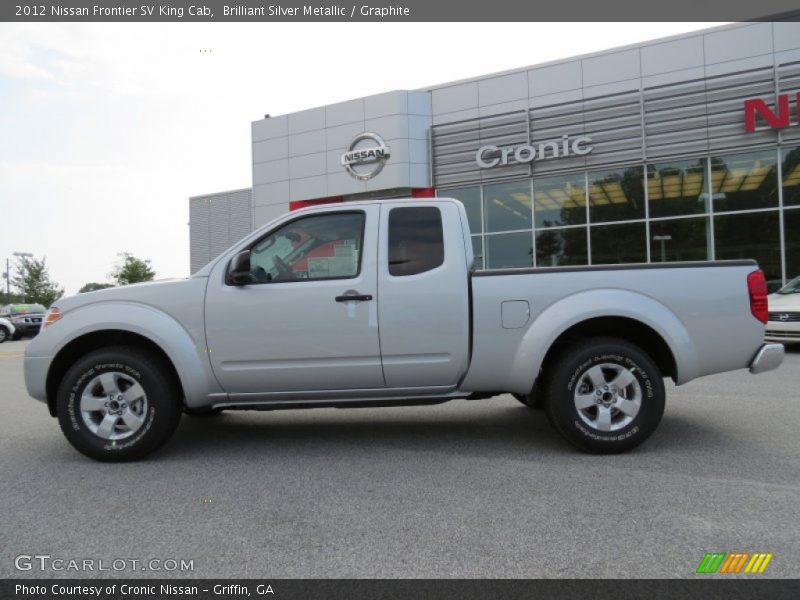 Brilliant Silver Metallic / Graphite 2012 Nissan Frontier SV King Cab