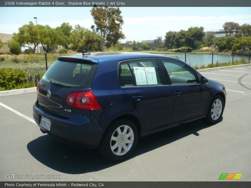 Shadow Blue Metallic / Art Grey 2008 Volkswagen Rabbit 4 Door