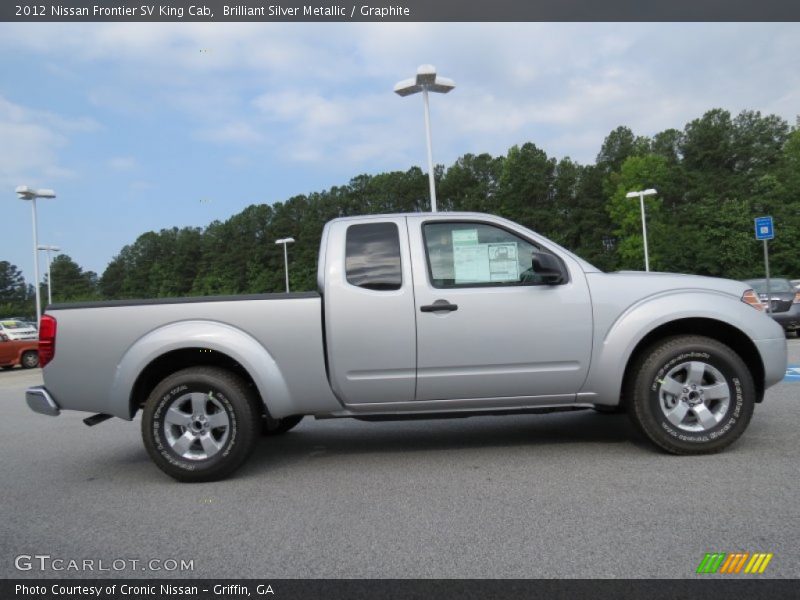 Brilliant Silver Metallic / Graphite 2012 Nissan Frontier SV King Cab