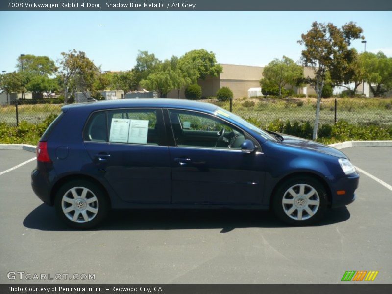 Shadow Blue Metallic / Art Grey 2008 Volkswagen Rabbit 4 Door