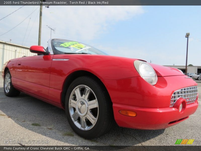 Torch Red / Black Ink/Red 2005 Ford Thunderbird Premium Roadster