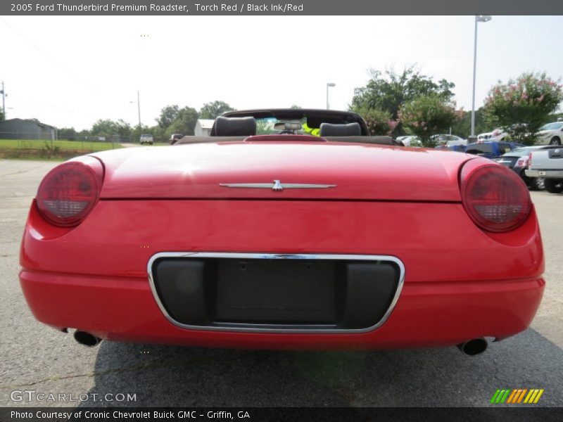 Torch Red / Black Ink/Red 2005 Ford Thunderbird Premium Roadster