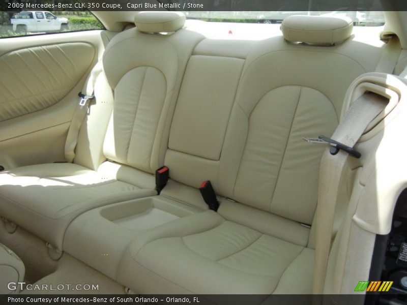 Capri Blue Metallic / Stone 2009 Mercedes-Benz CLK 350 Coupe