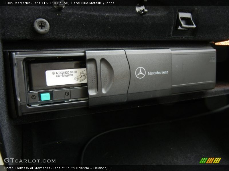 Capri Blue Metallic / Stone 2009 Mercedes-Benz CLK 350 Coupe