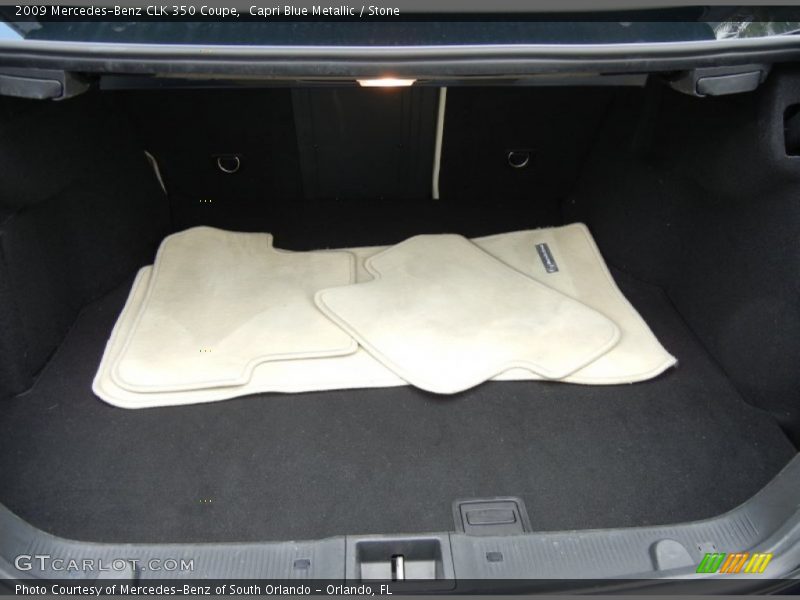 Capri Blue Metallic / Stone 2009 Mercedes-Benz CLK 350 Coupe