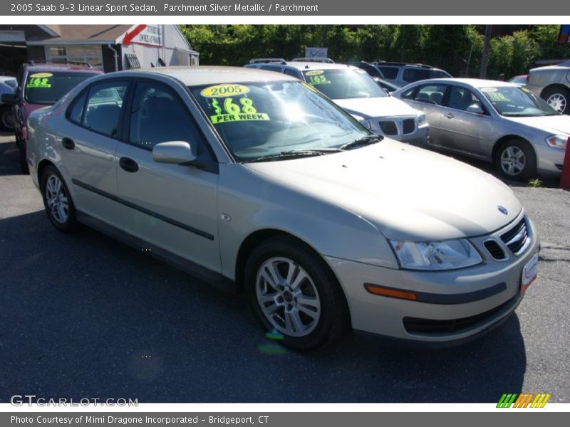 Parchment Silver Metallic / Parchment 2005 Saab 9-3 Linear Sport Sedan