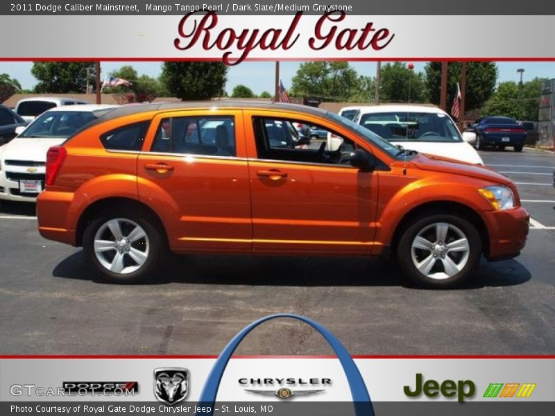 Mango Tango Pearl / Dark Slate/Medium Graystone 2011 Dodge Caliber Mainstreet