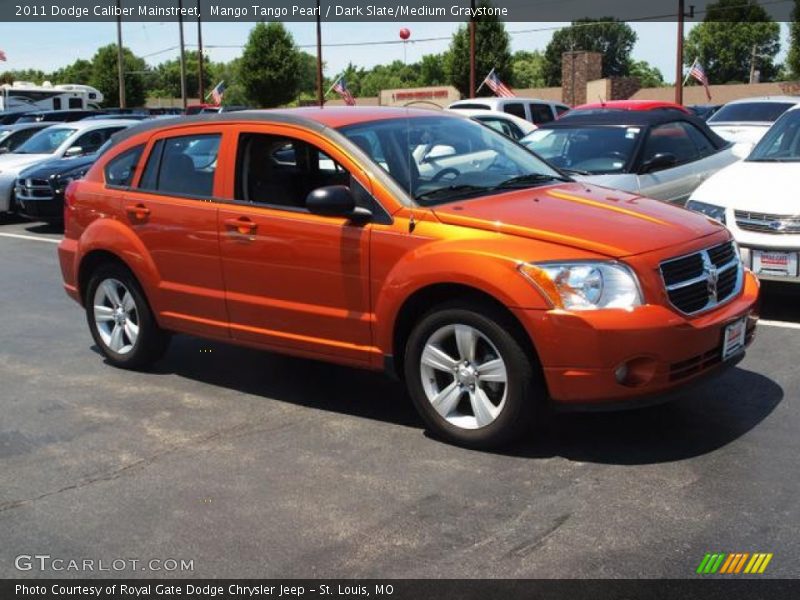 Mango Tango Pearl / Dark Slate/Medium Graystone 2011 Dodge Caliber Mainstreet