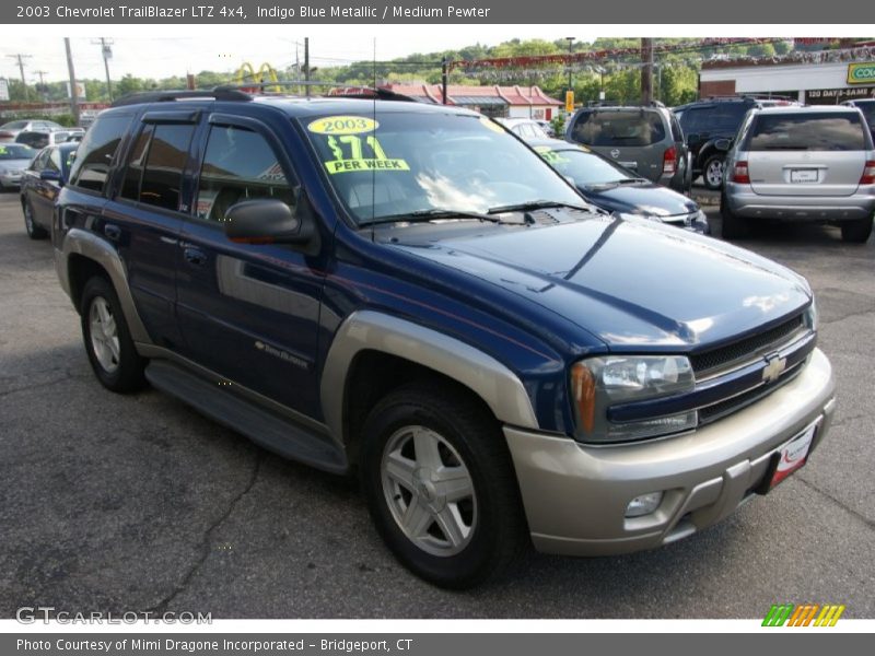 Indigo Blue Metallic / Medium Pewter 2003 Chevrolet TrailBlazer LTZ 4x4