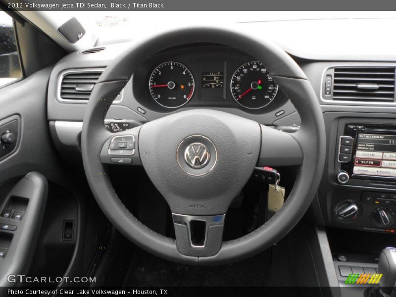 Black / Titan Black 2012 Volkswagen Jetta TDI Sedan
