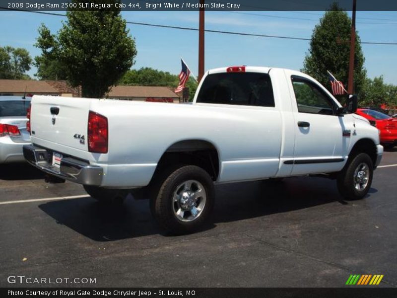 Bright White / Medium Slate Gray 2008 Dodge Ram 2500 SLT Regular Cab 4x4